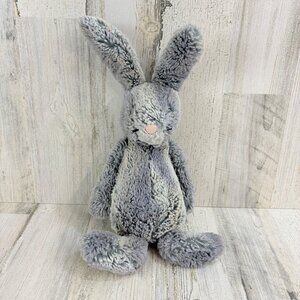 Jellycat Rare Hugo Hare Medium Blue Gray Bunny Plush